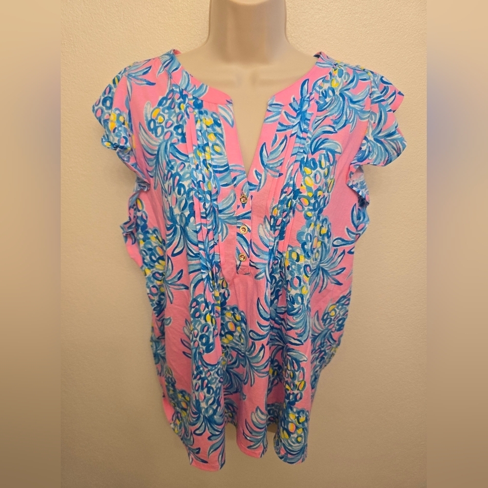 NWT Lilly Pulitzer Golda Ladies Blouse